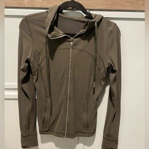 Army green lulu lemon full zip